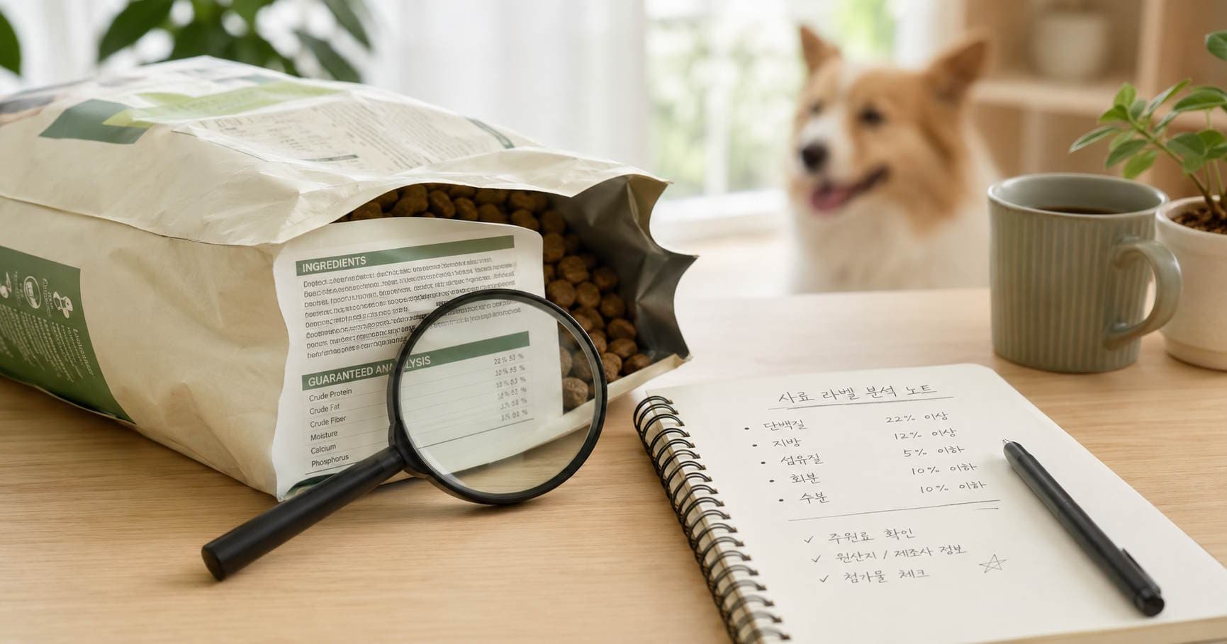 강아지 사료 성분 분석과 원료 읽는 법